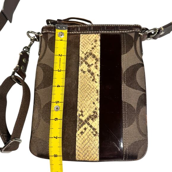 21. COACH Hampton Signature Crossbody Bag W/ hangtag - Picture 9 of 13